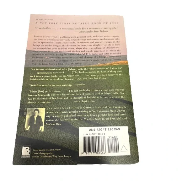 Under the Tuscan Sun : 20th-Anniversary Edition by Frances Mayes-1997 Paperback - Picture 2 of 4